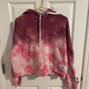 Ombré cropped Calvin Klein Jeans hooded sweatshirt